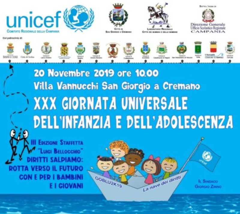 CELEBRAZIONE XXXI GIORNATA UNIVERSALE DEI DIRITTI DELL'INFANZIA E DELL'ADOLESCENZA